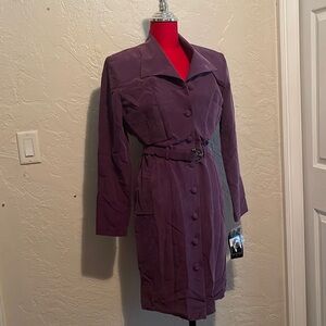 Vintage Purple Velour Dress